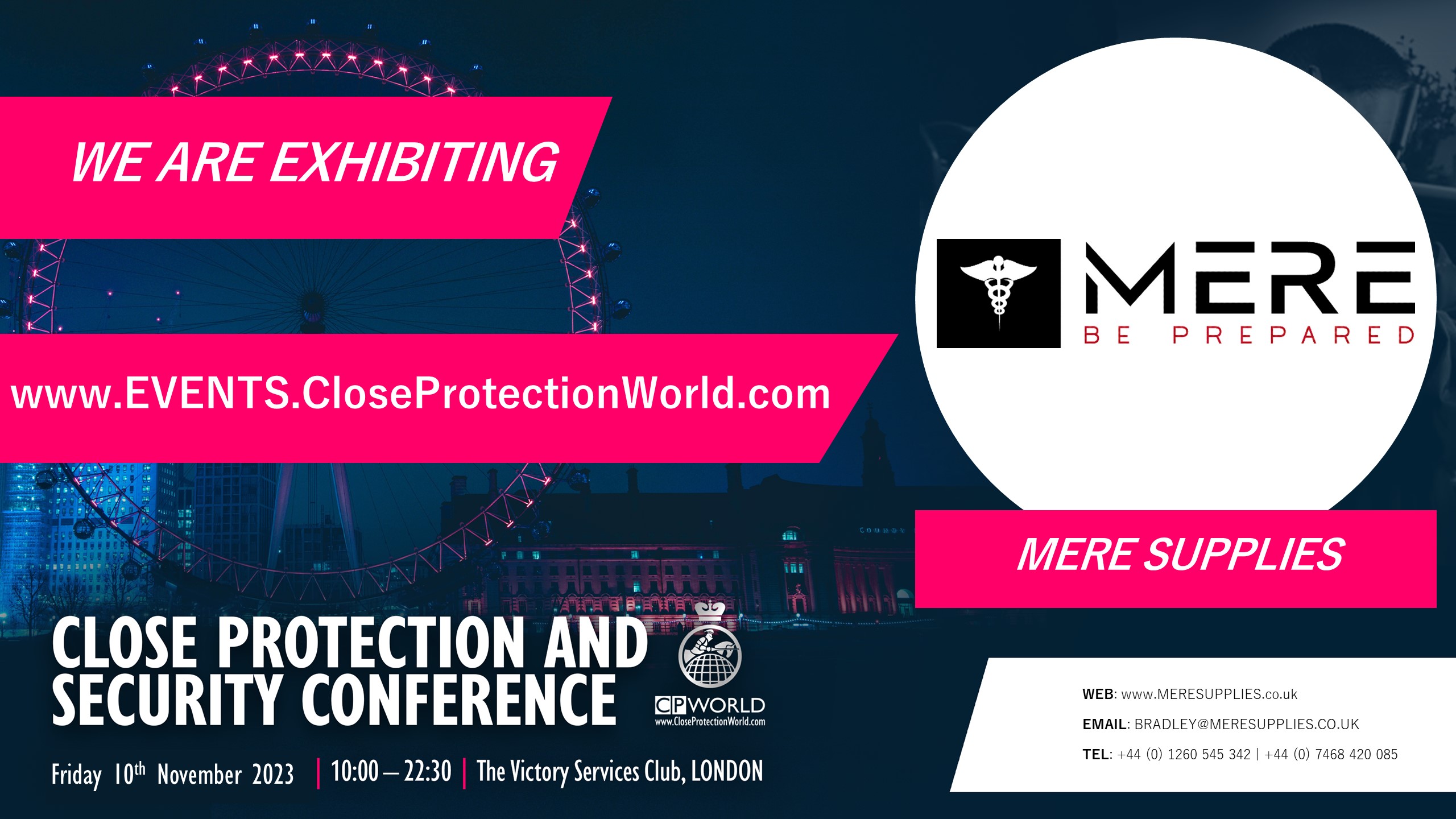 CP Conference Exhibitor – MERE Supplies Ltd