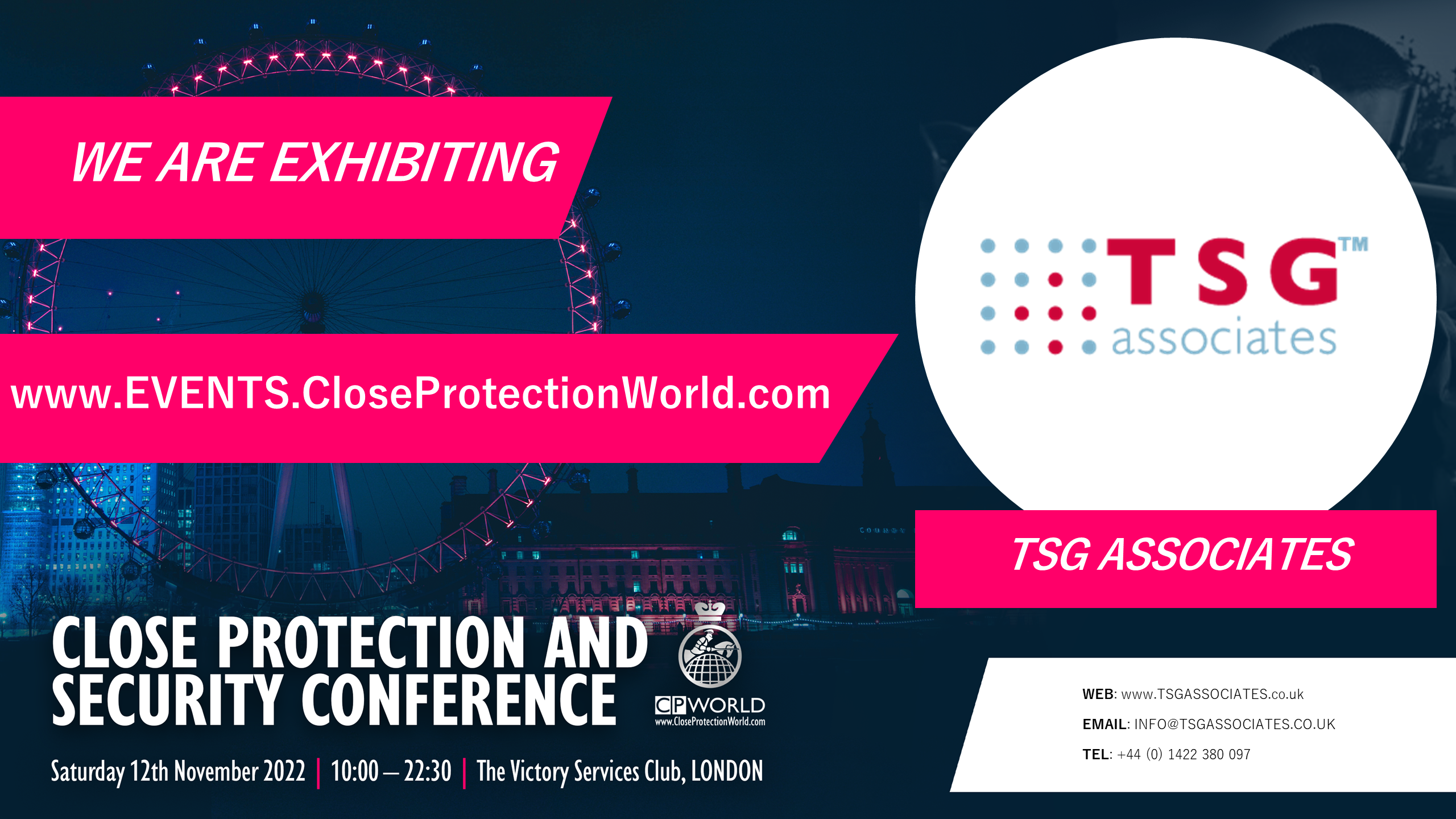 CP Conference Exhibitor and Sponsor – TSG Associates