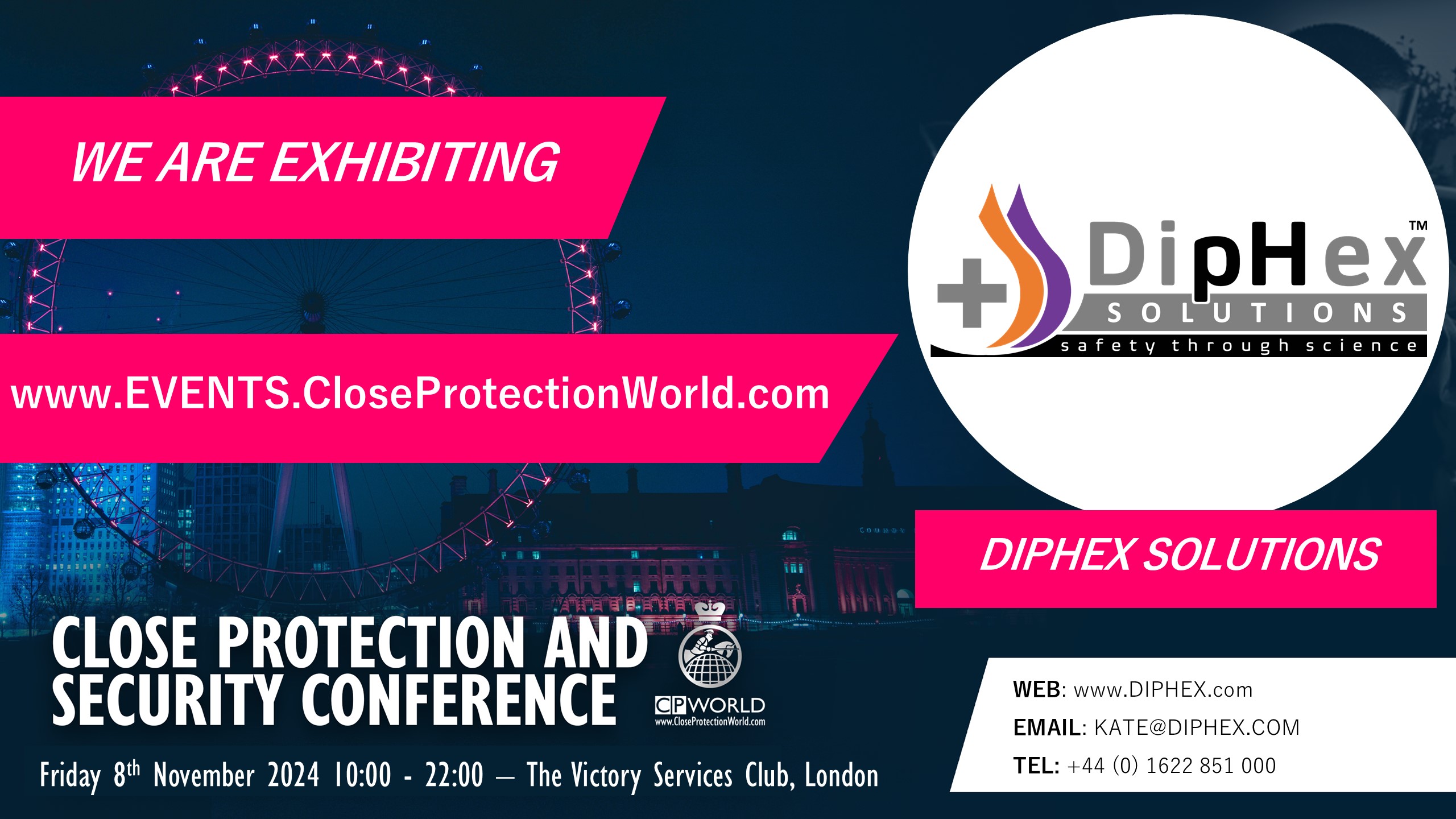 New Exhibitor for the Close Protection Conference in London – DipHex Solutions Limited