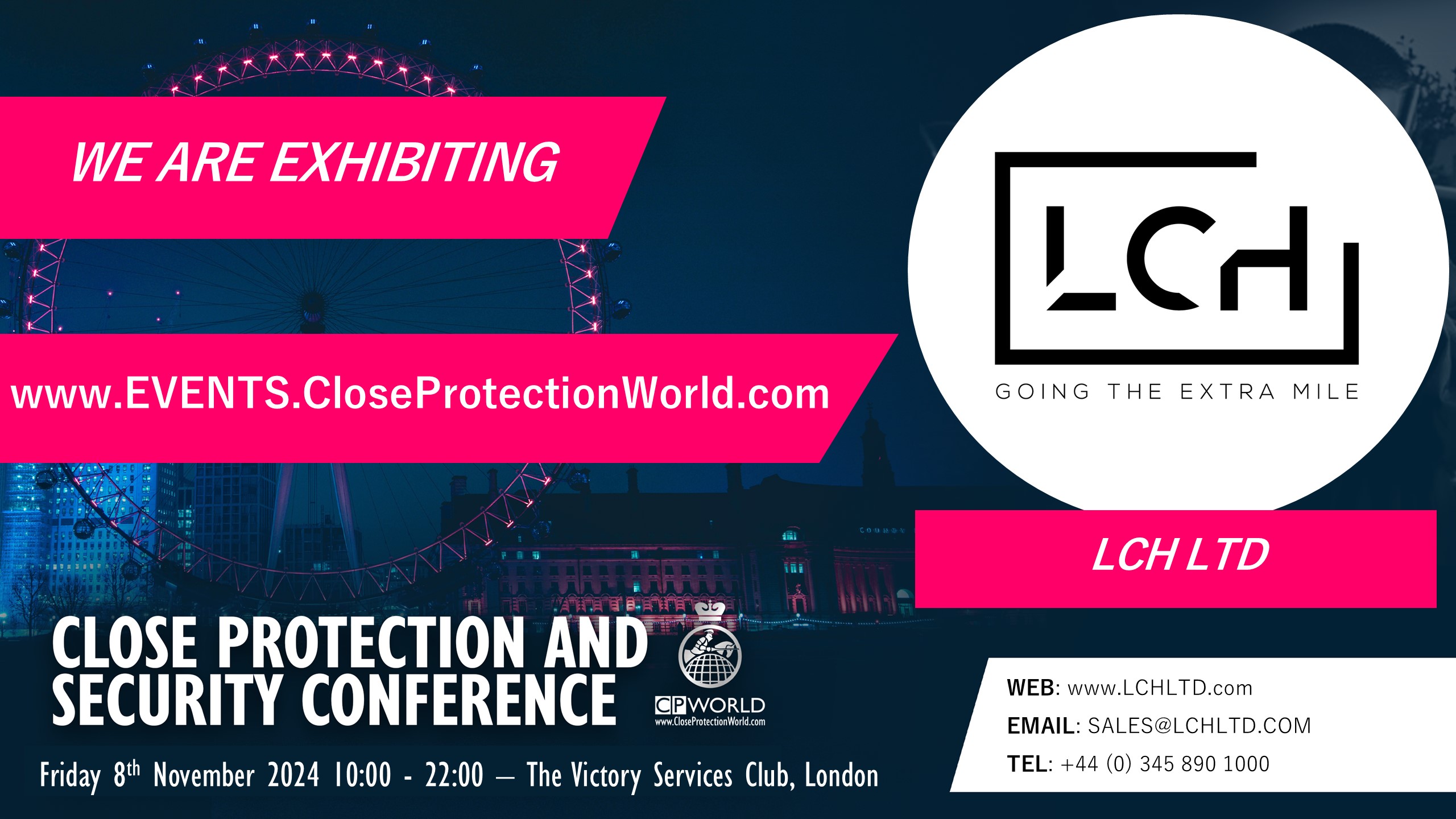 New Exhibitor for the Close Protection Conference in London – LCH Ltd