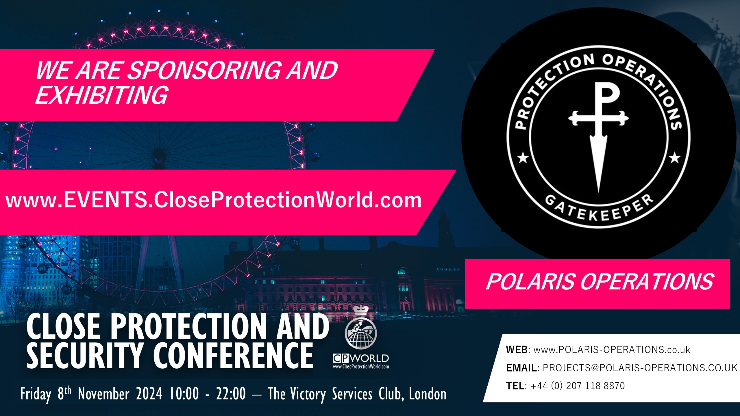 New Sponsor and Exhibitor for the Close Protection Conference in London – Polaris Operations