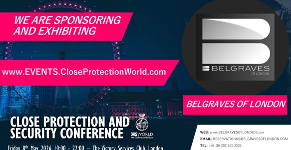 New Sponsor and Exhibitor for the Close Protection Conference in London – Belgraves of London