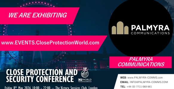New Exhibitor for the Close Protection Conference in London – Palmyra Communications