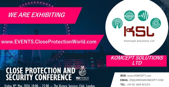 New Exhibitor for the Close Protection Conference in London – Komcept Solutions Ltd