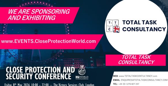 New Sponsor and Exhibitor for the Close Protection Conference in London – Total Task Consultancy