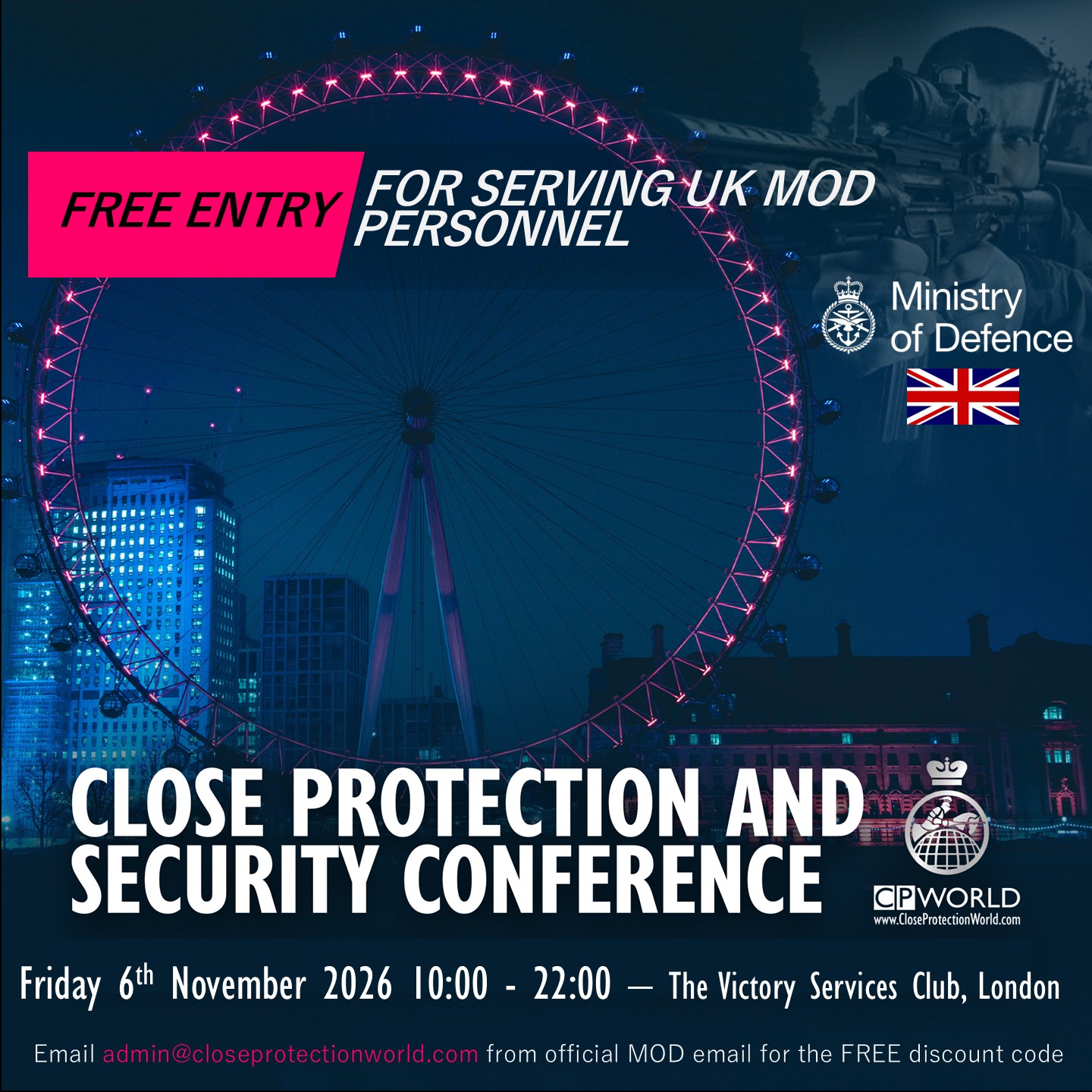 Free Tickets Available for Serving UK MoD Personnel – CPWorld Winter Conference 2026