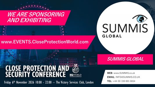 New Sponsor and Exhibitor for the Close Protection Winter Conference 2026 in London – Summis Global Ltd