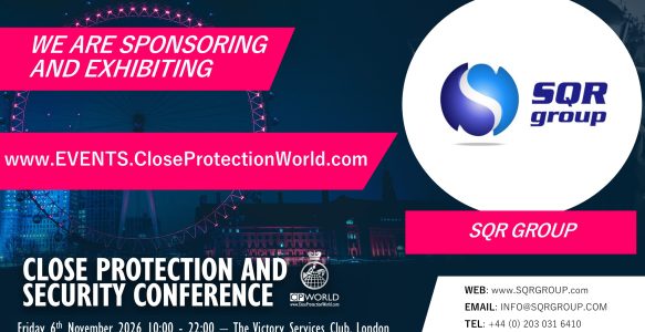New Sponsor and Exhibitor for the Close Protection Conference in London – SQR Group
